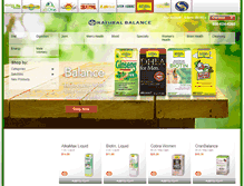Tablet Screenshot of naturalbalance.com